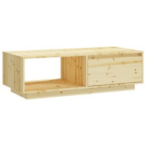 vidaXL tömör fenyőfa dohányzóasztal 110 x 50 x 33