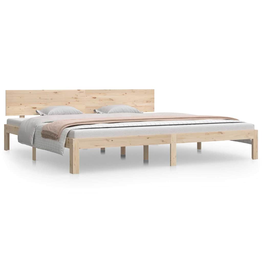 vidaXL tömör fenyőfa ágykeret 200 x 200 cm