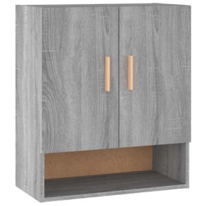 vidaXL szürke sonoma színű szerelt fa faliszekrény 60x31x70 cm