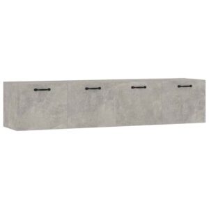 vidaXL 2 db betonszürke szerelt fa faliszekrény 60x36