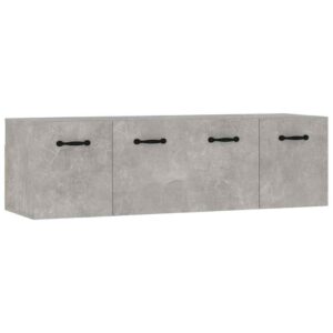 vidaXL 2 db betonszürke szerelt fa faliszekrény 80 x 35 x 36