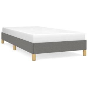 vidaXL sötétszürke szövet ágykeret matrac nélkül 90x200 cm